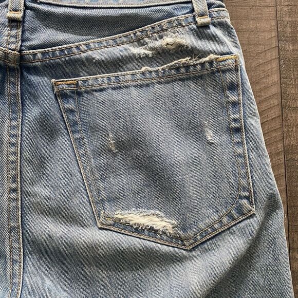 Rag & Bone Women’s Wide Leg Crop Distressed Jeans In Shaker Wash‎ Size 25 - Picture 10 of 15